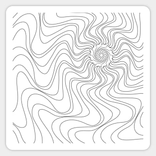 Doodle Sun Waves Sticker